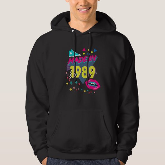 Veste À Capuche Fabriqué En 1989 33e anniversaire 80s 90s 1990s 19 (Devant)