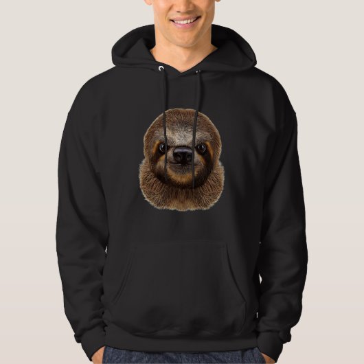 Veste À Capuche Face de la fente géante (Devant)