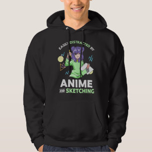 Veste À Capuche Facilement distrait par l'anime et le dessin d'ani