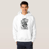 Veste À Capuche Facilement Distrait Par Le Tennis (Devant entier)