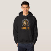 Veste À Capuche Facilement Distrait Par Les Chèvres (Devant entier)
