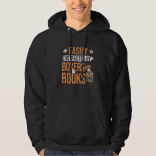 Veste À Capuche Facilement Distrait Par Les Livres Et Le Chien De