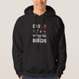 Veste À Capuche Facilement Distrait Par Les Oiseaux