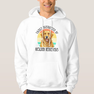 Veste À Capuche Facilement Distrait Par Les Retrievers D'Or