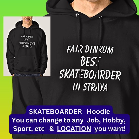 Veste À Capuche Fair Dinkum MEILLEUR SKATEBOARDER à Straya