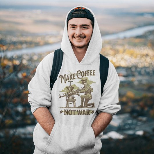 Veste À Capuche Faire du café Graphic artwork rétro