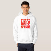 Veste À Capuche Faire la fête comme une rockstar (Devant entier)