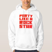Veste À Capuche Faire la fête comme une rockstar (Devant)