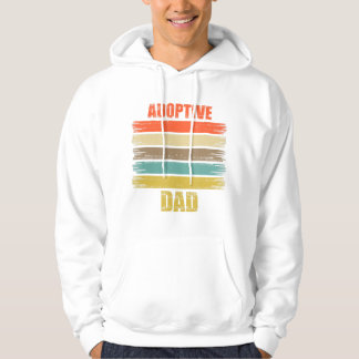 Veste À Capuche Faire-part de jour d'adoption père famille Retro