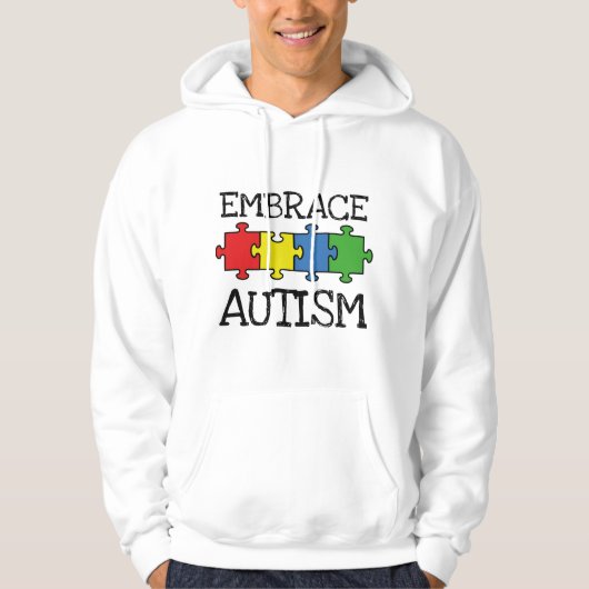 Veste À Capuche Faire place à l'autisme (Devant)