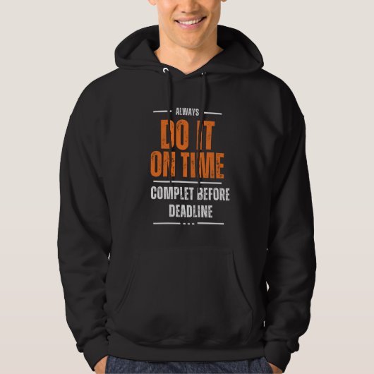 Veste À Capuche Fais-le à temps (Devant)