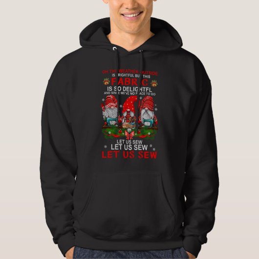 Veste À Capuche Faisons-nous tomber Noël Gnomes (Devant)