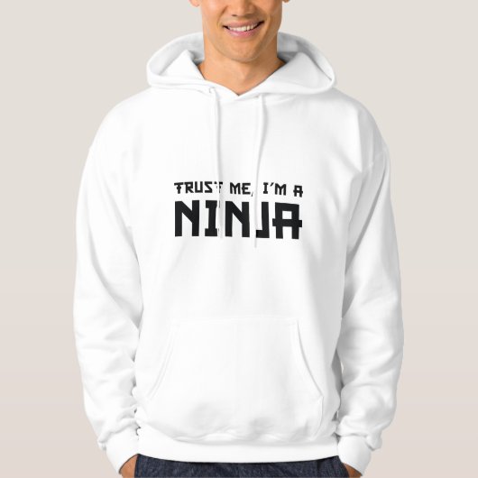Veste À Capuche Faites-moi confiance, je suis A Ninja (Devant)