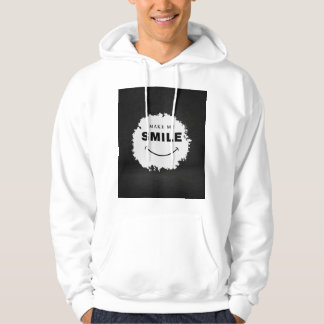 Veste À Capuche "Faites-moi sourire noir et blanc T-shirt | Mi ten