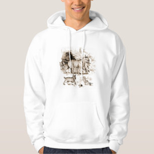 Veste À Capuche Famille du Lynx roux