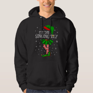 Veste À Capuche Family Matching Je suis The Singing Elf Christmas