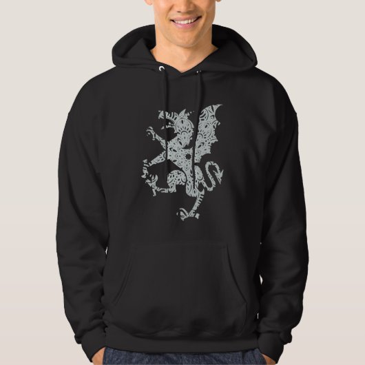 Veste À Capuche Fantaisie de dragon Mandala Conte de fées Ailes (Devant)