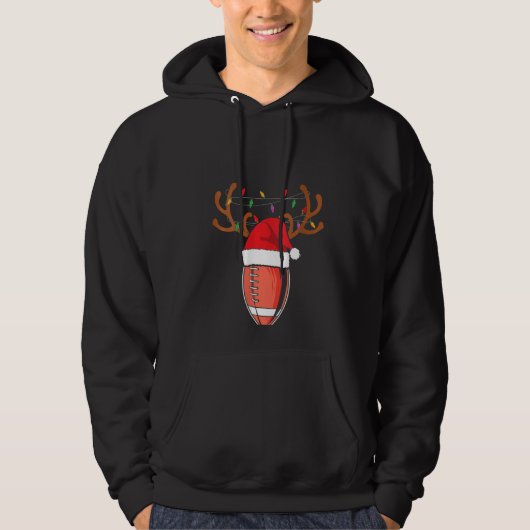 Veste À Capuche Fantastique Noël américain Reindeer (Devant)