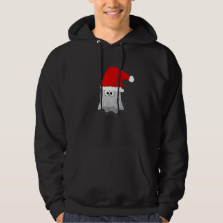Veste À Capuche Fantôme avec un chapeau de Père Noël Amusant Spook