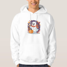 Fantôme Cozy avec Latte de Citrouille – Halloween