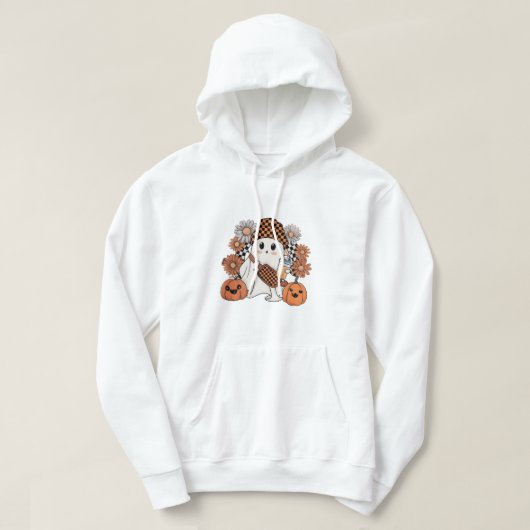 Veste À Capuche Fantôme d'Halloween Boo-Jee (Design devant)