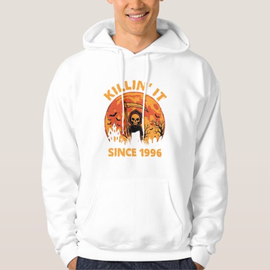 Veste À Capuche Faucheur d'Halloween depuis 1996 Conception d'anni (Devant)
