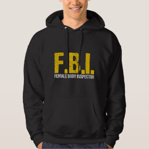 Veste À Capuche FBI Inspecteur corps femme Acronyme Lover Novelty 