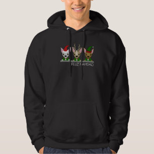 Veste À Capuche Feliz Navidad Chihuahuas - Petits Chiens mignons A