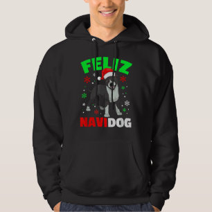 Veste À Capuche Feliz Navidog Pitbull Chien moche Noël Sweer