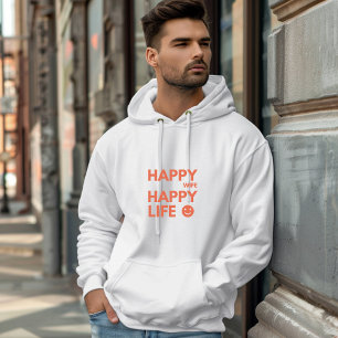 Veste À Capuche Femme heureuse, Vie heureuse - Citation de mariage