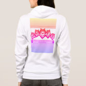 Veste À Capuche Femme loup blanc (Dos)