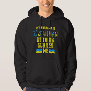 Veste À Capuche Femmes Mon mari est ukrainien Drapeau ukrainien Uk