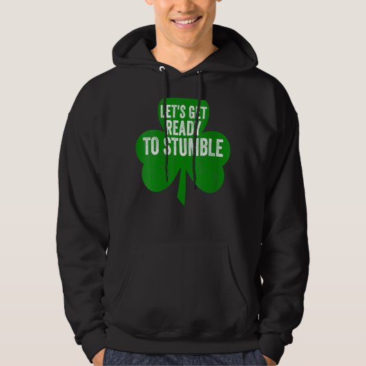 Veste À Capuche Femmes Préparons-nous à trébucher Funny Saint Part (Devant)