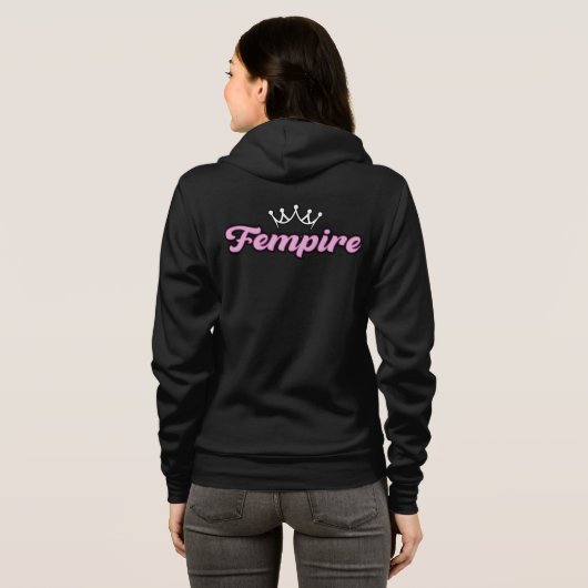 Veste À Capuche FEMPIRE Logo Front & Back Pink (Dos entier)