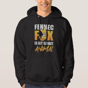Veste À Capuche Fennec Fox est mon esprit animal désert Fox Vulpas