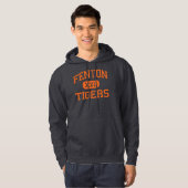 Veste À Capuche Fenton - tigres - lycée - Fenton Michigan (Devant entier)