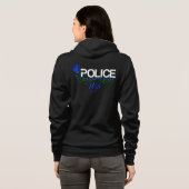 Veste À Capuche Fermeture éclair d'ÉPOUSE de POLICE de rose de (Dos entier)