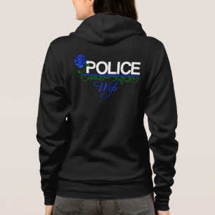 Veste À Capuche Fermeture éclair d'ÉPOUSE de POLICE de rose de