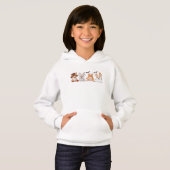 Veste à capuche festive pour enfants, Corgi Squad (Devant entier)