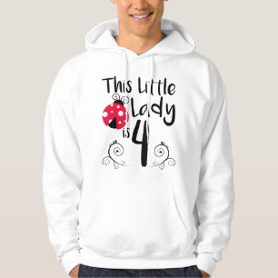 Veste À Capuche Fête d'anniversaire LadyBug 4 ans pour enfants Dam