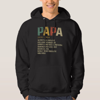 Veste À Capuche Fête des pères Pour Hommes Papa Papa Définition Gr