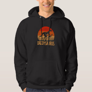 Veste À Capuche Fête des pères Vintage Daddysaurus Dinosaur Retro 
