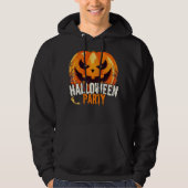 Veste À Capuche Fête d'Halloween – Conception de citrouille-lanter (Devant)