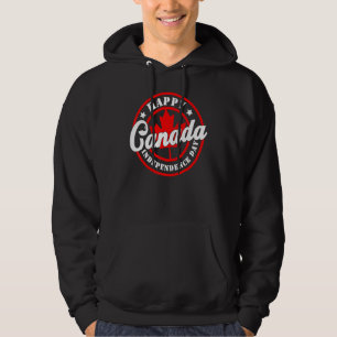 Veste À Capuche Fête du Canada Joyeux drapeau de l'érable de la fê
