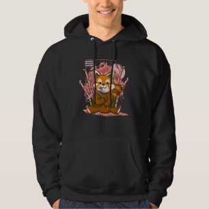 Veste À Capuche Fête du Panda Rouge Fleurs de cerisiers Fleur rose