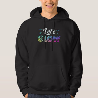 Veste À Capuche Fête Let's Glow design de couleur rétro pour garço