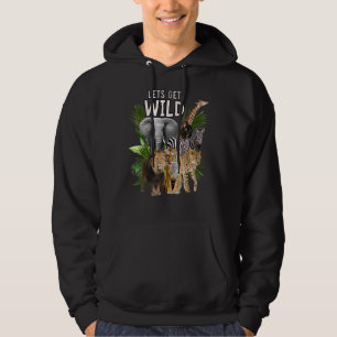 Veste À Capuche Fête Safari Zoo Animaux Wild Un jour à T