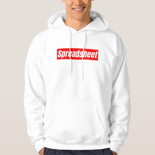 Veste À Capuche Feuille de calcul - Comptable drôle (Devant)