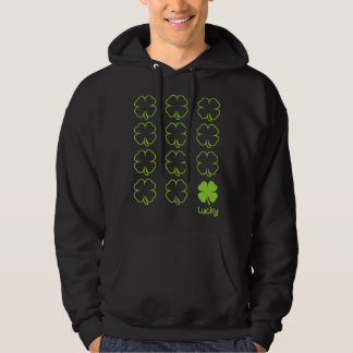 Veste À Capuche Feuille de trèfle chanceux de la Saint-Patrick