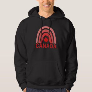 Veste À Capuche Feuille d'érable Canada Arc-en-ciel Symboles Canad